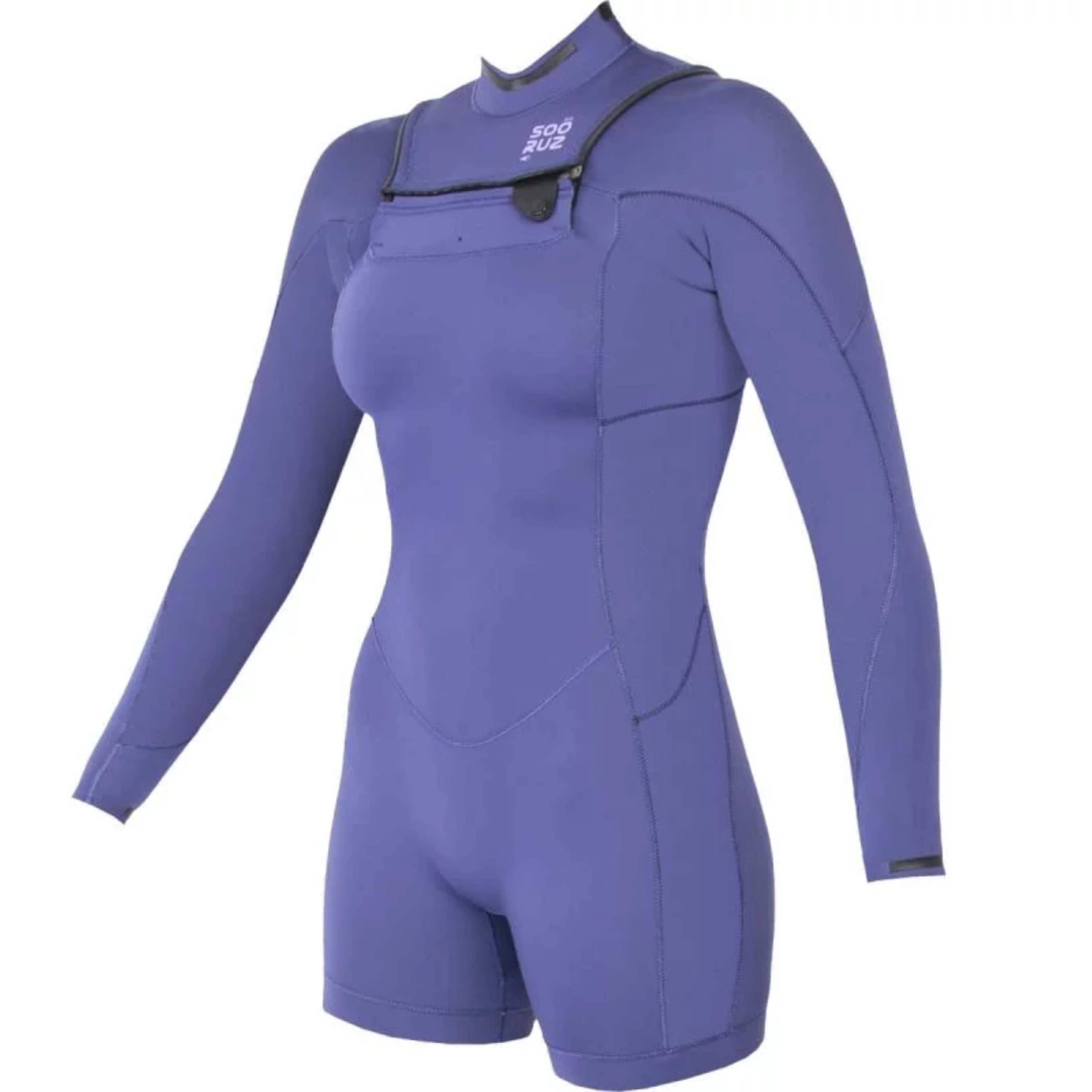 Shorty femme SOORUZ 2/2 Manches Longues Front Zip Divine Purple